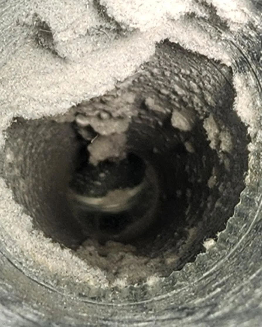 Clogged Dryer Vent Before Cleaning